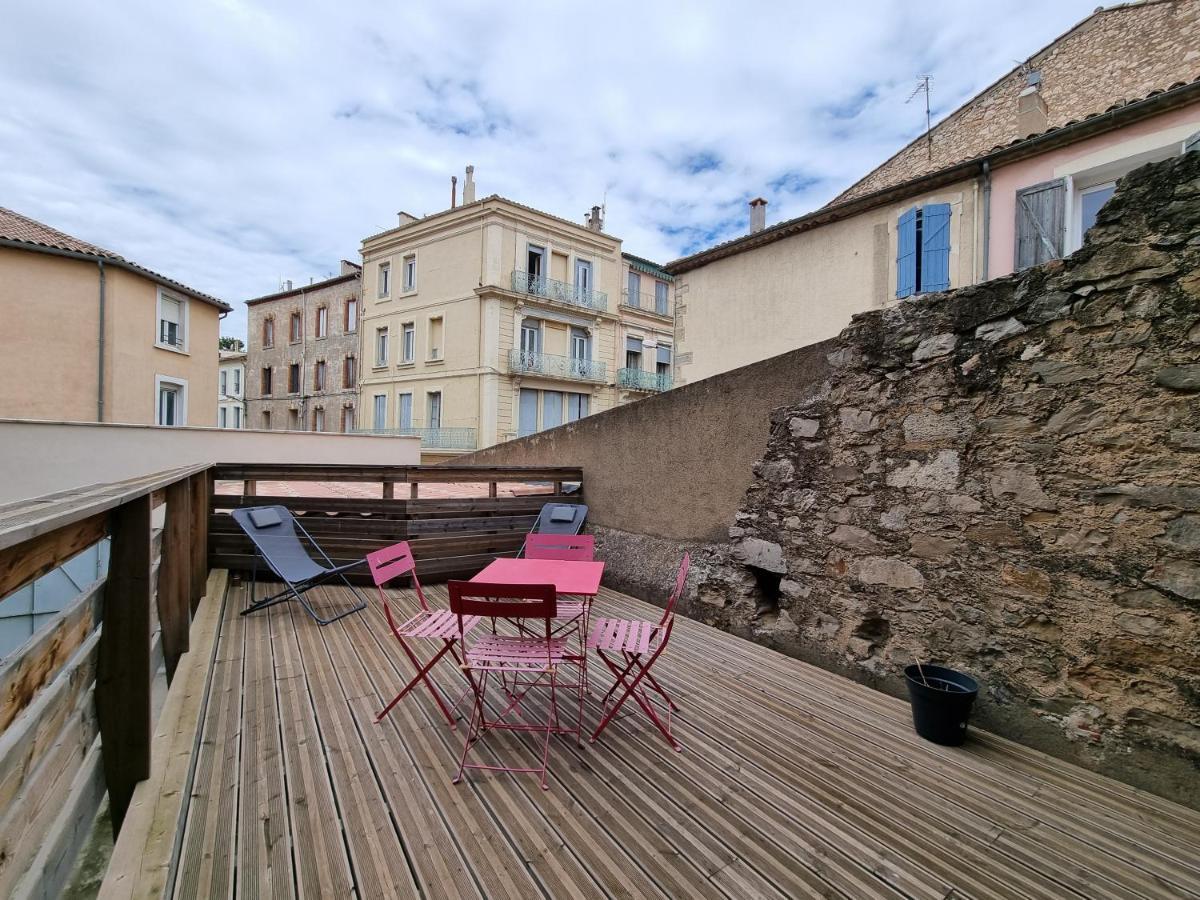 נרבון T2 Avec Terrasse 25M², Garage, Plein Centre-Ville מראה חיצוני תמונה